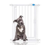 Bettacare Auto Close Pet Gate, 61cm - 66.5cm, White, Extra Narrow, Narrow Pressure Fit Stair Gate for Dog & Puppy, Safety Barrier for Narrow Doors Hallways and Spaces, Easy Installation