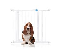 Bettacare Auto Close Pet Gate, 89.4cm - 96.4cm, White, Pressure Fit Stair Gate for Dog & Puppy, Safety Barrier for Doors Hallways and Spaces, Easy Installation