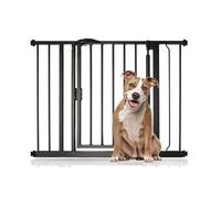 Bettacare Auto Close Pet Gate, 96.6cm - 103.6cm, Matt Black, Pressure Fit Stair Gate for Dog & Puppy, Safety Barrier for Doors Hallways and Spaces, Easy Installation