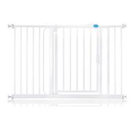 Bettacare Auto Close Stair Gate, 125.4Cm - 132.4Cm, White, Pressure Fit Safety Gate, Baby Gate