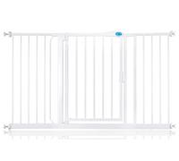 Bettacare Auto Close Stair Gate, 139.8Cm - 146.8Cm, White, Pressure Fit Safety Gate, Baby Gate