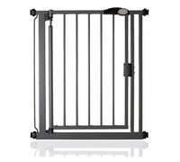 Bettacare Auto Close Stair Gate, 68.5cm - 75cm, Slate Grey, Narrow, Narrow Pressure Fit Safety Gate, Baby Gate, Safety Barrier for Doors Hallways and Spaces, Easy Installation