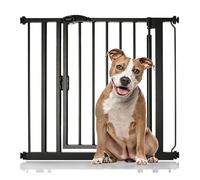 Bettacare Auto Close Stair Gate, 82.2cm - 89.2cm, Matt Black, Pressure Fit Safety Gate, Baby Gate, Safety Barrier for Doors Hallways and Spaces, Easy Installation