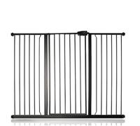 Bettacare Child and Pet Gate, 139.8cm - 147.4cm, Matt Black, Extra Tall Gate 104cm in Height, Pressure Fit Stair Gate, Baby Gate and suitable for Dog Gate or Pet Barrier, Easy Installation