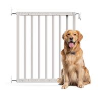 Bettacare Chunky Wooden Screw Fit Pet Gate, Oatmeal, 63.5cm-105.5cm