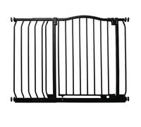 Bettacare Curved Top Dog Gate, 116cm - 125cm, Matt Black, Pressure Fit Pet Gate for Dog and Puppy, Pet and Dog Barrier, Easy Installation