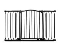 Bettacare Curved Top Dog Gate, 152cm - 161cm, Matt Black, Pressure Fit Pet Gate for Puppy and Dog, Easy Installation