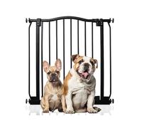 Bettacare Curved Top Dog Gate, 71cm - 80cm, Matt Black, Pressure Fit