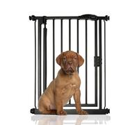Bettacare Auto Close Pet Gate, 61cm - 66.5cm, Matt Black, Extra Narrow, Narrow Pressure Fit Stair Gate for Dog & Puppy, Safety Barrier for Narrow Doors Hallways and Spaces, Easy Installation