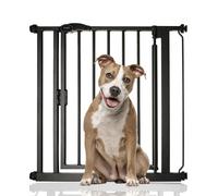 Bettacare Auto Close Pet Gate, 75cm - 82cm, Matt Black, Pressure Fit Stair Gate for Dog & Puppy, Safety Barrier for Doors Hallways and Spaces, Easy Installation