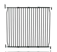 Bettacare Eco Screw Fit Pet Gate, Black, 130Cm - 140Cm, Screw Fitted Dog Gate, Safety Gate For Puppy