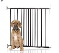 Bettacare Extending Metal Screw Fit Dog Gate, Black, 62.5Cm - 106.8Cm, Stair Gate For Pet, Safety Barrier For Puppy