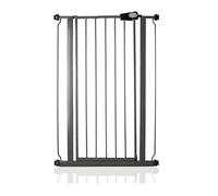 Bettacare Extra Tall Child and Pet Gate, Narrow, Slate Grey, 68.5cm - 75cm | 104cm high, pressure-fit, no drilling required, suitable for children and dogs, one-handed opening, double locking mechanism