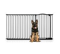 Bettacare Extra Tall Curved Top Dog Gate, 171Cm - 180Cm, Matt Black, Extra Tall 100Cm In Height, Pressure Fit Pet Gate