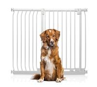 Bettacare Extra Tall Elite Dog Gate, 116cm - 125cm, Matt White, Extra Tall 100cm in Height, Pressure Fit Pet Gate for Dog and Puppy, Pet and Dog Barrier, Easy Installation