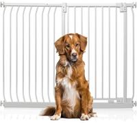 Bettacare Extra Tall Elite Dog Gate, 134cm - 143cm, Matt White, Extra Tall 100cm in Height, Pressure Fit Pet Gate for Dog and Puppy, Pet and Dog Barrier, Easy Installation
