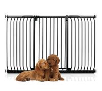 Bettacare Extra Tall Elite Dog Gate, 179Cm - 188Cm, Matt Black, Extra Tall 96.8Cm In Height, Pressure Fit Pet Gate