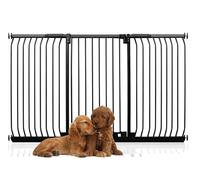 Bettacare Extra Tall Elite Dog Gate, 197cm - 206cm, Matt Black, Extra Tall 100cm in Height, Pressure Fit Pet Gate for Dog and Puppy, Pet and Dog Barrier, Easy Installation