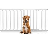 Bettacare Extra Tall Elite Dog Gate, 216cm - 225cm, Matt White, Extra Tall 100cm in Height, Pressure Fit Pet Gate for Dog and Puppy, Pet and Dog Barrier, Easy Installation