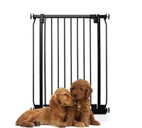 Bettacare Extra Tall Elite Dog Gate, Matt Black, 71cm - 80cm, Pressure Fit | One metre high, no drilling, one-handed opening, double locking, auto-close, stay-open feature, optional one-way restrictor.