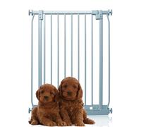 Bettacare Extra Tall Elite Dog Gate, Powder Grey, 71cm - 80cm, Pressure Fit | One metre high, no drilling, one-handed opening, double locking, auto-close, stay-open feature, optional one-way restrictor.
