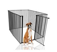 Bettacare Extra Tall Pet Pen, 118Cm X 144Cm, Black, 105Cm High, Dog Pen For Pets, Dogs And Puppies, Easy Installation