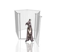 Bettacare Extra Tall Pet Pen with Mat, Pentagon, 5 x 72cm, White, 105cm Tall