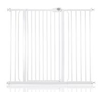 Bettacare Extra Tall Pressure Installed Premium Pet Gate, 121.3cm - 128.9cm, White, Pressure Fit Stair Gate for Dog, Safety Barrier for Puppy, Easy Installation