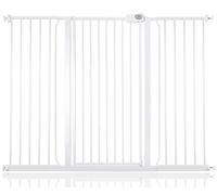 Bettacare Extra Tall Pressure Installed Premium Pet Gate, 139.8cm - 147.4cm, White, Pressure Fit Stair Gate for Dog, Safety Barrier for Puppy, Easy Installation