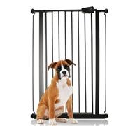 Bettacare Extra Tall Pressure Installed Premium Pet Gate, 75cm - 83cm, Matt Black, Pressure Fit Stair Gate for Dog, Safety Barrier for Puppy, Easy Installation