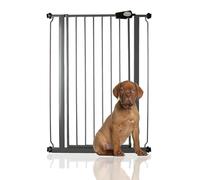 Bettacare Extra Tall Pressure Installed Premium Pet Gate, 75cm - 83cm, Slate Grey, Pressure Fit Stair Gate for Dog, Safety Barrier for Puppy, Easy Installation
