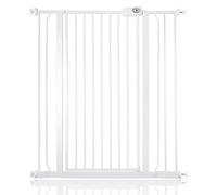 Bettacare Extra Tall Pressure Installed Premium Pet Gate, 95.3cm - 102.9cm, White, Pressure Fit Stair Gate for Dog, Safety Barrier for Puppy, Easy Installation