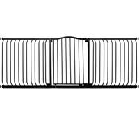 Bettacare Matt Black Curved Top Dog Gate, 271cm - 280cm, Pressure Fit, Auto Close, Baby & Dog, Metal