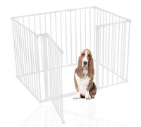 Bettacare Pet Pen, 72cm x 105cm, White, 70cm High, Dog Pen for Pets, Dogs and Puppies, Dog Playpen suitable for Indoor and Outdoor use, Easy Installation