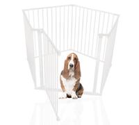 Bettacare Pet Pen, Pentagon, White, 70Cm High, 5 Panels, 1X72Cm Door Panel And 4X72Cm Side Panels, Dog Pen For Pets And Puppies