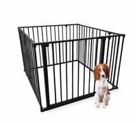 Bettacare Pet Pen with Mat, 92cm x 92cm, Black, 70cm High