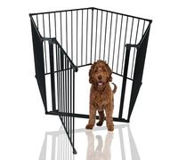 Bettacare Pet Pen with Mat, Pentagon, 5 x 72cm, Black, 70cm High