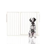 Bettacare Premium Extra Tall Multi Panel Flexible Dog Barrier, up to 128cm Wide, White, 105cm Tall, Dog Barrier for Pets Dogs and Puppy, Puppy Barrier suitable for Indoor and Outdoor use