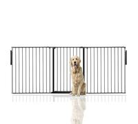 Bettacare Premium Extra Tall Multi Panel Flexible Dog Barrier, up to 226cm Wide, Black, 105cm Tall, Dog Barrier for Pets Dogs and Puppy, Puppy Barrier suitable for Indoor and Outdoor use