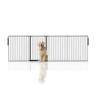 Bettacare Premium Extra Tall Multi Panel Flexible Dog Barrier, up to 298cm Wide, Black, 105cm Tall, Dog Barrier for Pets Dogs and Puppy, Puppy Barrier suitable for Indoor and Outdoor use