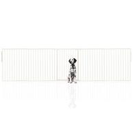Bettacare Premium Extra Tall Multi Panel Flexible Dog Barrier, Up To 370Cm Wide, White, 105Cm Tall