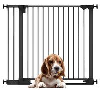 Bettacare Safestep Dog Gate, Black, 110Cm - 117Cm, Extra Low Walkthough, 81Cm Extra Wide Doorway, Extra Wide Pet Gate