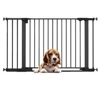 Bettacare Safestep Dog Gate, Black, 131Cm - 138Cm, Extra Low Walkthough, 81Cm Extra Wide Doorway, Extra Wide Pet Gate