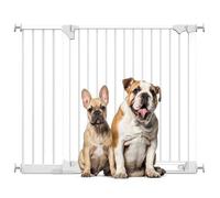 Bettacare Safestep Dog Gate, White, 124Cm - 131Cm, Extra Low Walkthough, 81Cm Extra Wide Doorway, Extra Wide Pet Gate