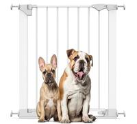 Bettacare SafeStep Dog Gate, White, 68cm - 75cm, Extra Low Walkthrough, Pressure Fit Safety Gate, Pet Gate for Stairs, Hallways and Doors, Easy Installation