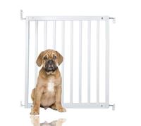 Bettacare Simply Secure Wooden Screw Fit Gate, 72cm - 79cm, White, Wooden Dog Gate Gate, Screw Fit Pet Stair Gate, Puppy Gate, Stylish and Practical Safety Barrier