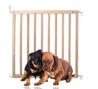 Bettacare Simply Secure Wooden Screw Fit Gate - 72cm to 79cm, Natural, Stylish & Practical Safety Barrier for Puppies & Dogs