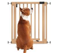 Bettacare Wooden Elegance Dog Gate, Natural, 71cm - 79cm, Pressure Fit Safety Gate, Safety Gate for Puppy, Dog and Pet, Stylish Design and Easy Installation
