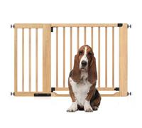Bettacare Wooden Heritage Flat Step Dog Gate, Natural, 125Cm - 133Cm