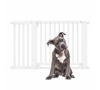 Bettacare Wooden Heritage Flat Step Dog Gate, White, 125Cm - 133Cm